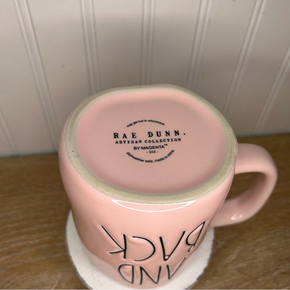 Rae Dunn Pink Mug TO THE MOON AND BACK - Picture 6 of 6